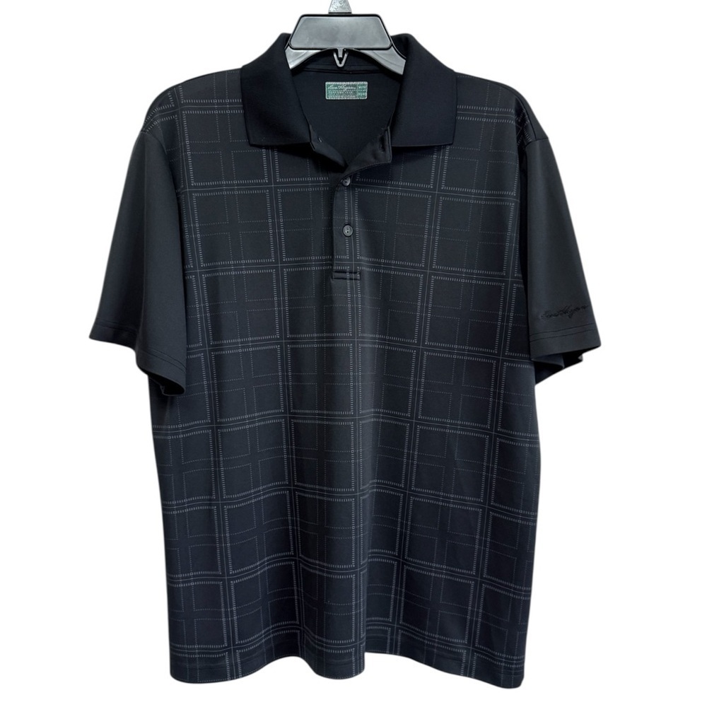 🧨 5/$25 Hogan Black Checkered Men's Polo Shirt